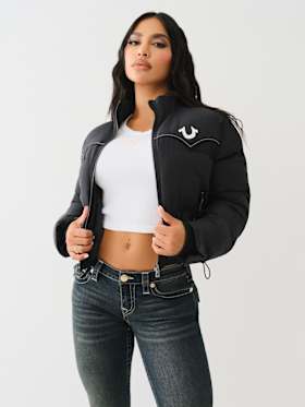 WESTERN ZIP PUFFER JACKET