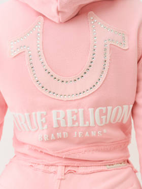RAW EDGE BIG T SHRUNKEN HOODIE