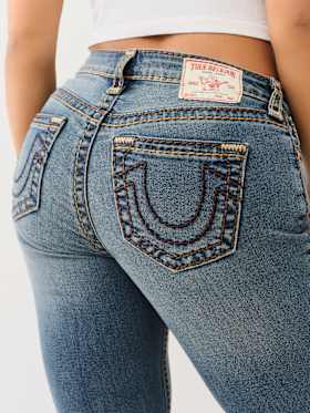 BECCA MID RISE SUPER T BOOTCUT JEAN
