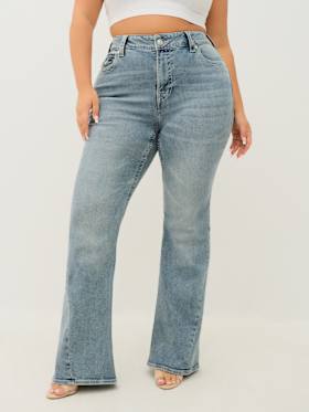 PLUS JOEY MID RISE FLARE JEAN