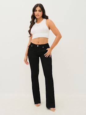 JOEY MID RISE FLAP FLARE JEAN