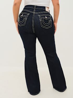 PLUS BECCA MID RISE BIG T BOOTCUT JEAN