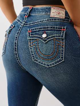PLUS JENNIE MID RISE SUPER T CURVY SKINNY JEAN