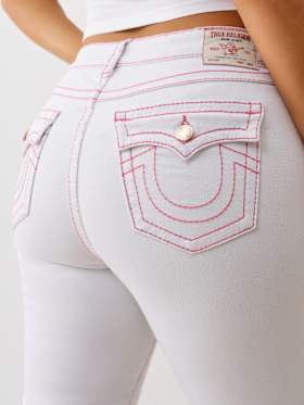 PLUS JOEY MID RISE BIG T FLARE JEAN
