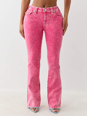 BECCA MID RISE BIG T BOOTCUT JEAN
