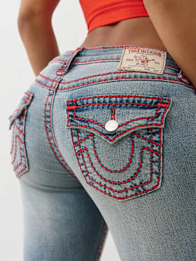 JOEY LOW RISE SUPER T FLARE JEAN