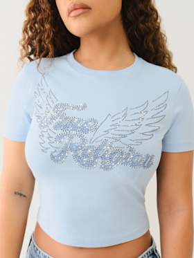 CRYSTAL WING BABY TEE