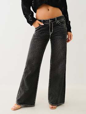BOBBI CRYSTAL BIG T BAGGY JEAN