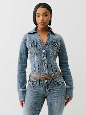 LONG SLEEVE DENIM SHIRT