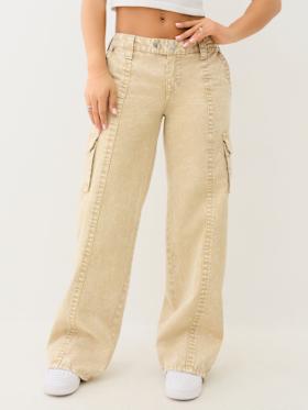 BOBBI LOW RISE BIG T RELAXED CARGO PANT