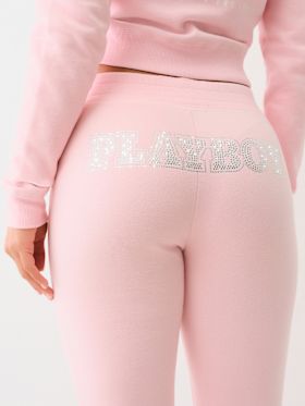 TRUE RELIGION X PLAYBOY CRYSTAL BOOTCUT SWEAT PANT