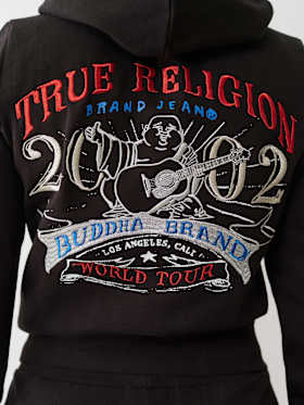 LUREX EMBROIDERED WORLD TOUR ZIP HOODIE