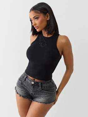 MESH HORSESHOE TANK TOP