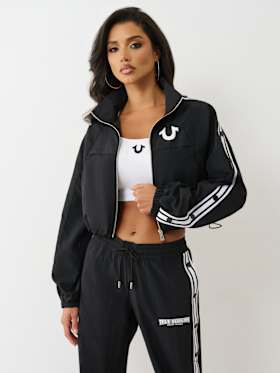 SHRUNKEN NYLON TRACK JACKET