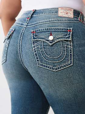 PLUS BECCA MID RISE SUPER T BOOTCUT JEAN