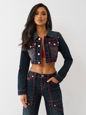 CROP MINI BIG T JACKET