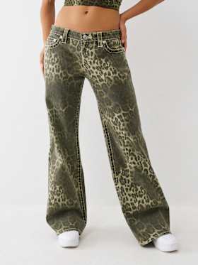 BOBBI LOW RISE CAMO BIG T BAGGY JEAN