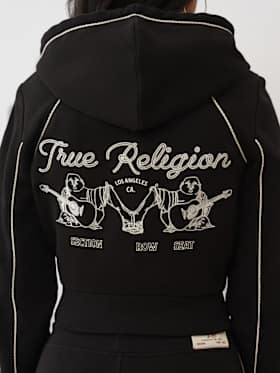 ROPE STITCH SHRUNKEN HOODIE