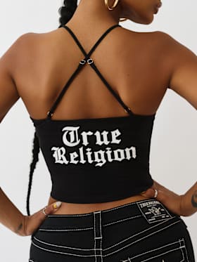 TRUE RELIGION TIE FRONT TOP