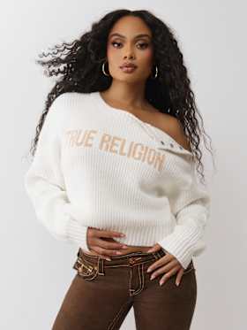 CONVERTIBLE COLD SHOULDER SWEATER