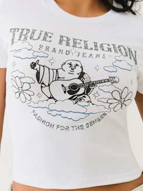 CRYSTAL GROOVY BUDDHA BABY TEE