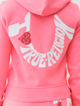 'I LOVE TRUE RELIGION' ZIP HOODIE