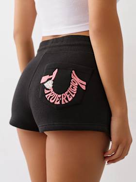 'I LOVE TRUE RELIGION' SWEAT SHORT