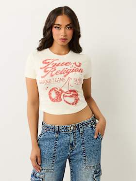 VINTAGE CHERRY LOGO BABY TEE