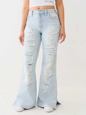 DESTROYED RELAXED FLARE JEAN