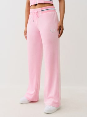 CRYSTAL VELOUR TRACK PANT