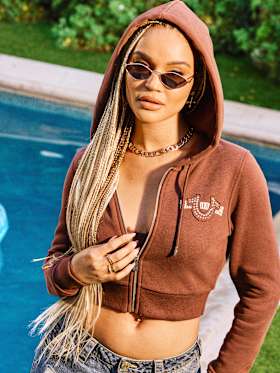 BABY SHRUNKEN ZIP HOODIE