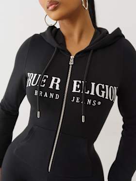 FRENCH TERRY HOODIE ROMPER