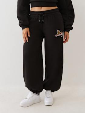 CRYSTAL LEOPARD BAGGY JOGGER