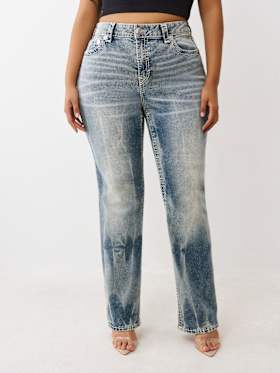PLUS BILLIE MID RISE SUPER T STRAIGHT JEAN