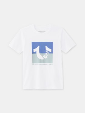 BOYS TWO TONE BRANDED LOGO TEE