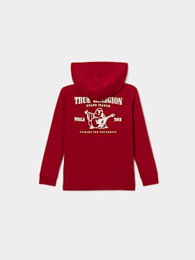 BOYS WORLD TOUR HOODED HENLEY TEE