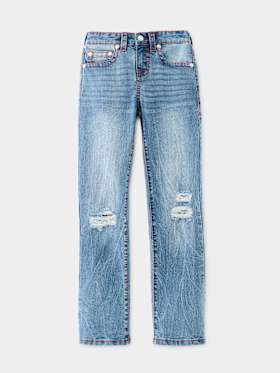 BOYS RICKY DISTRESSED FLAP STRAIGHT JEAN