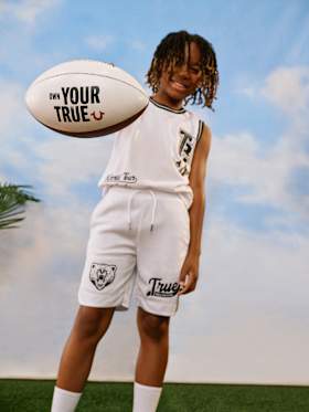 BOYS LOGO MESH SHORT