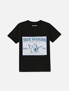 BOYS MESH LOGO TEE
