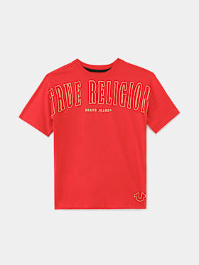 BOYS METALLIC LOGO TEE