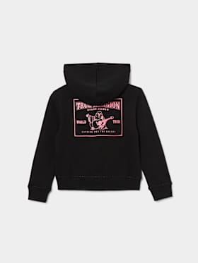 GIRLS METALLIC WORLD TOUR ZIP HOODIE