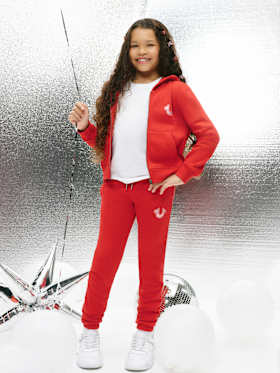 GIRLS GLITTER HORSESHOE JOGGER