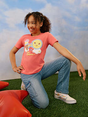 GIRLS HAPPY SUNSHINE TEE
