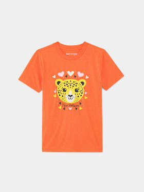 GIRLS LEOPARD GRAPHIC TEE