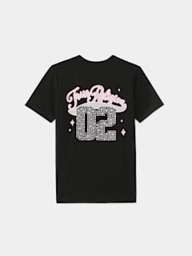 GIRLS GLITTER LOGO TEE