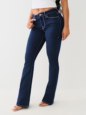 BECCA SINGLE NEEDLE MID RISE BOOTCUT JEAN