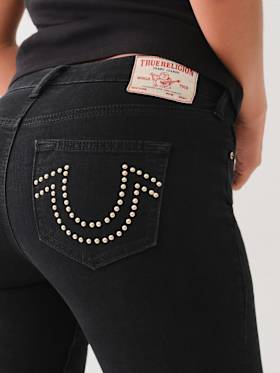 BECCA STUDDED BOOTCUT JEAN
