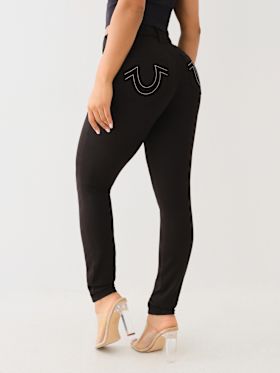 JENNIE PONTE MID RISE SKINNY PANT