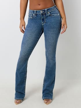 BECCA BIG T CRYSTAL BOOTCUT JEAN