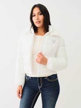DOUBLE COLLAR PUFFER JACKET